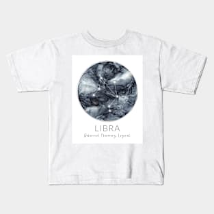 Libra Zodiac Moon Constellation Kids T-Shirt